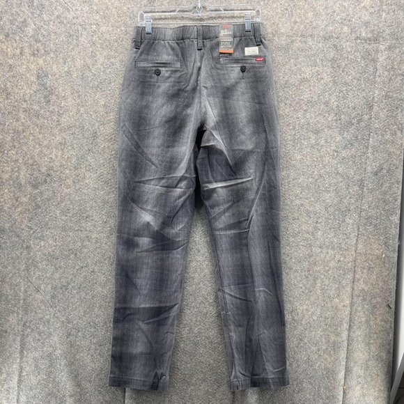 Levis XX Chino Pants Men Small Gray EZ Pants Outdoors Stretch Fit Plaid Straight - Picture 9 of 12